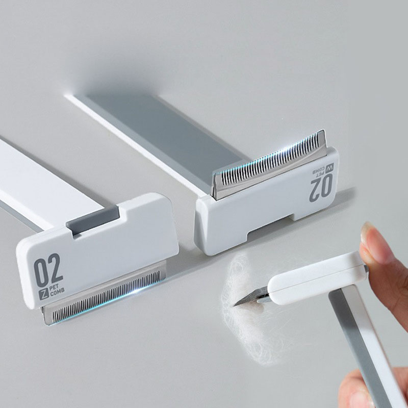 High Quality Eco Multi-Function Stainless Steel Pet Hair Remover Hair Brush Massage Brush For Long Hair Cats And Dogs