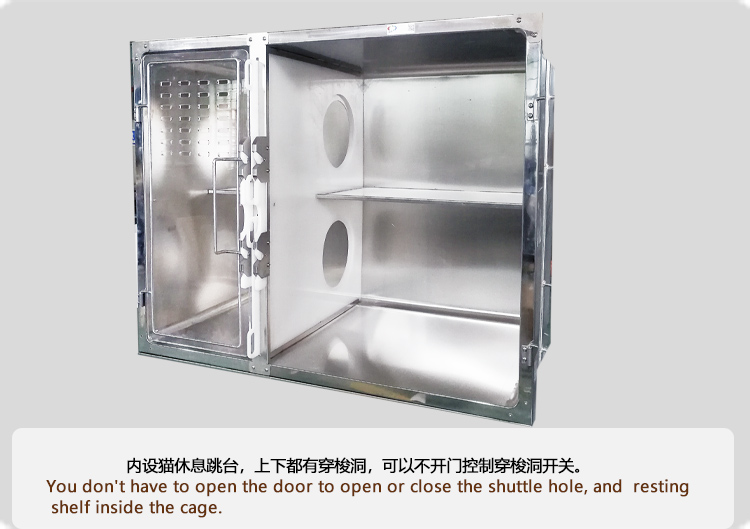 Sell High-Quality 2024 Veterinary Stainless Steel Pet Cat Villa Cage Luxury For Cat Trap Cage Two luxurious cat cages