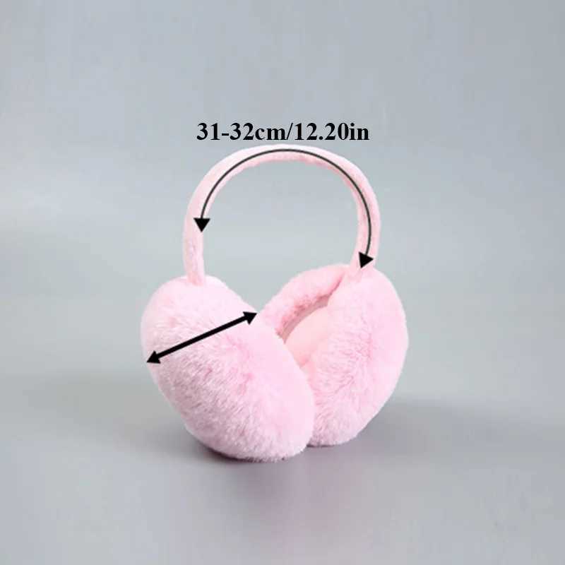Fashion Solid Soft Plush Ear Keep Warmer Winter Earmuffs For Women Men Fashion Outdoor Earfl Protection Ear-Muffs Ear CoverXJ241126