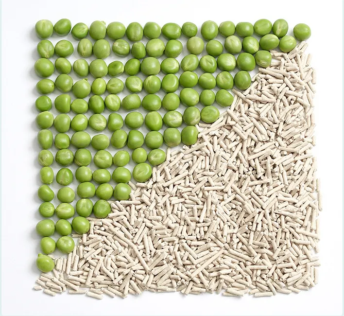 Tofu Cat Litter with 99% Dust Free Low Tracking Soluble in Water Strong Clumping Tofu Cat Litter