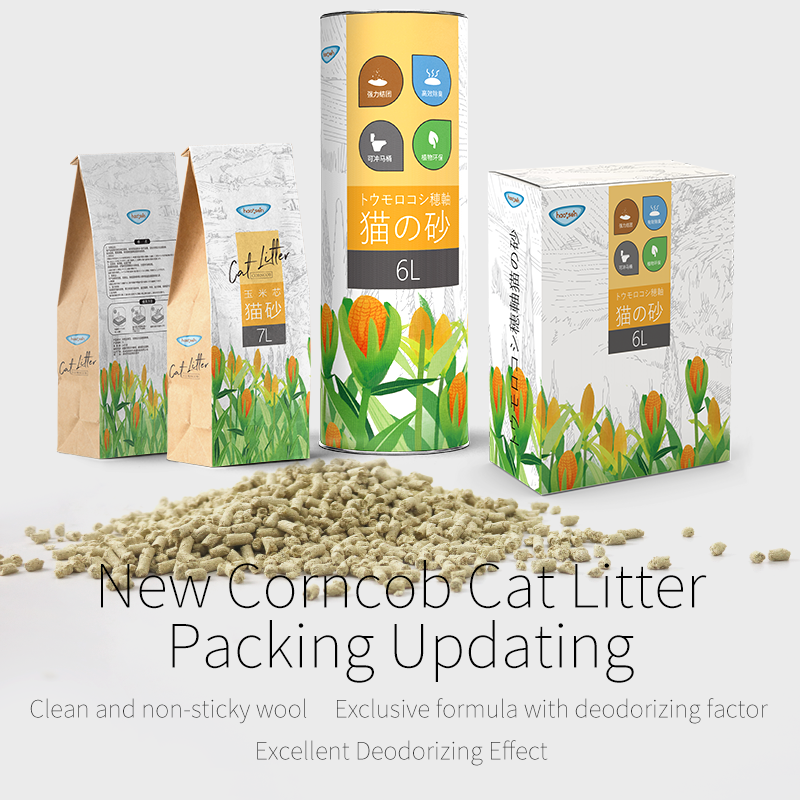 Eco-Friendly Plant Corncob Cat Litter Corncob Strip Cat Litter