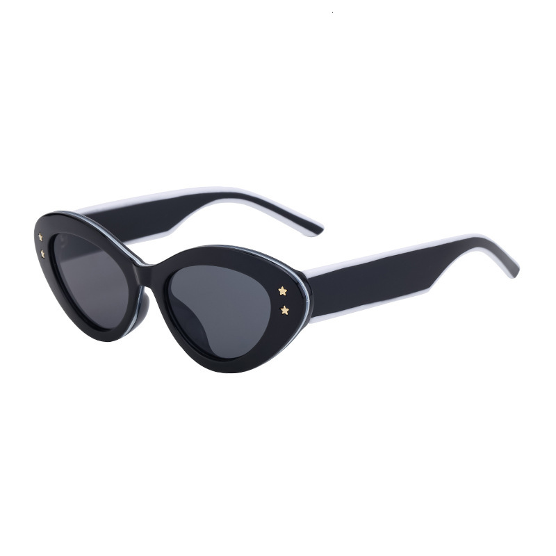 Men's and women's new fashion cat-eye sunglasses high-grade sunglasses