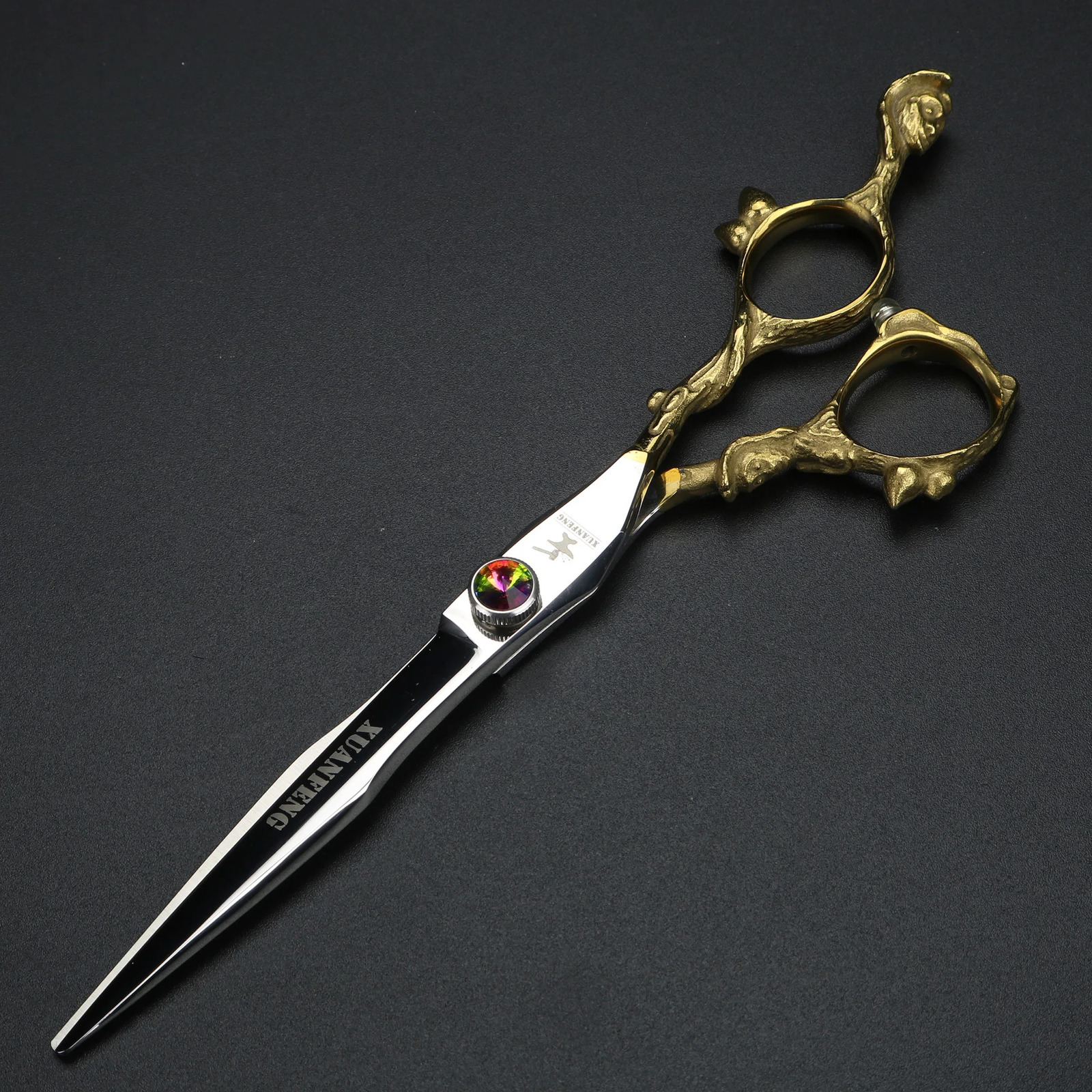 7 inch regular hair scissors Japan 440C steel barber cutting scissors 241125 S2563