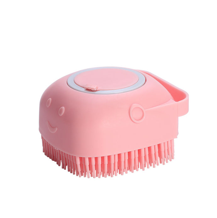 2024 hot selling Pet Brushes Bath Massage Brush Shampoo Dispenser Dog Grooming Silicone Shower for Cat Pets Bathing