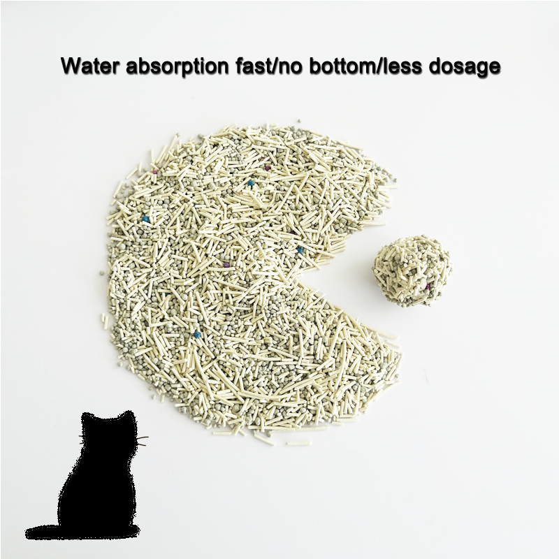 Cheap Easy To Scoop Low Tracking Low Dust Mixed Tofu Bentonite Cat Litter For Multiple Cat Family