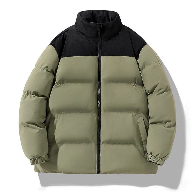 Thick Winter Jacket for Men Fashion Puffer Parkas Men Patch Coat Retro Coat Harajuku Street Clothing Autumn 241121