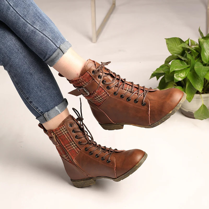 2024 Womens Sexy Thick Heel Leather Boots 241126