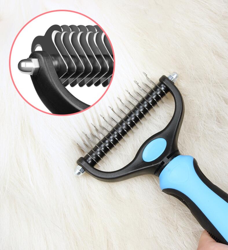 High Quality Household Large dogs Double Side Pet Comb Brush Cleaning Pet Grooming Brush Pet Products
