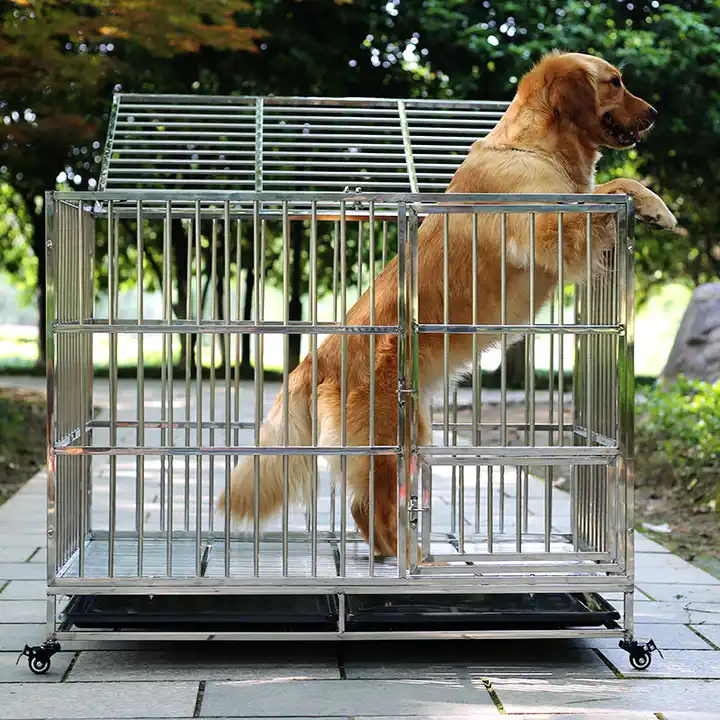 Langle Dog Suppliers in China Collapsible aluminum Dog Metal Cage Dog Kennel pet cage manufacturer from china
