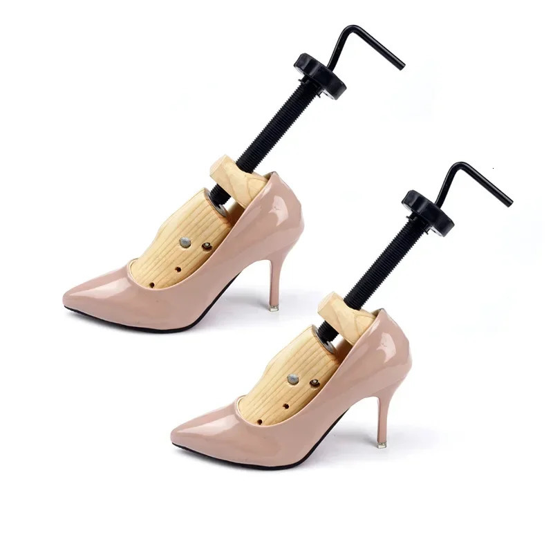 1 neutral shoe stretching machine wooden shoes tree frame pine wood adjustable flat pump boots expansion machine shoe tree care S/M/L 241126