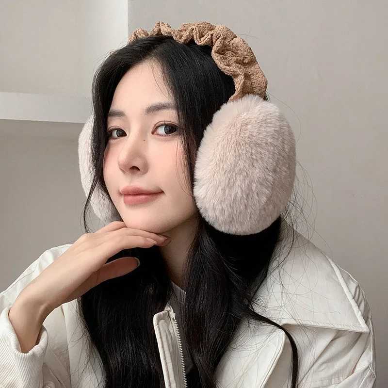 Melad colored warm ear earmuffs for winter girls cute student earmuffs with blocked antifreeze earmuffs W241126