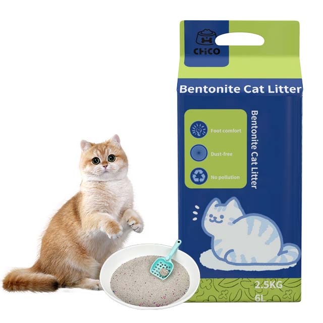 OEM/ODM Cat Litter Wholesale Lock Strong Deodorization Strong Clumping Easy To Clean Up Pet Supplies Bentonite Cat Litter