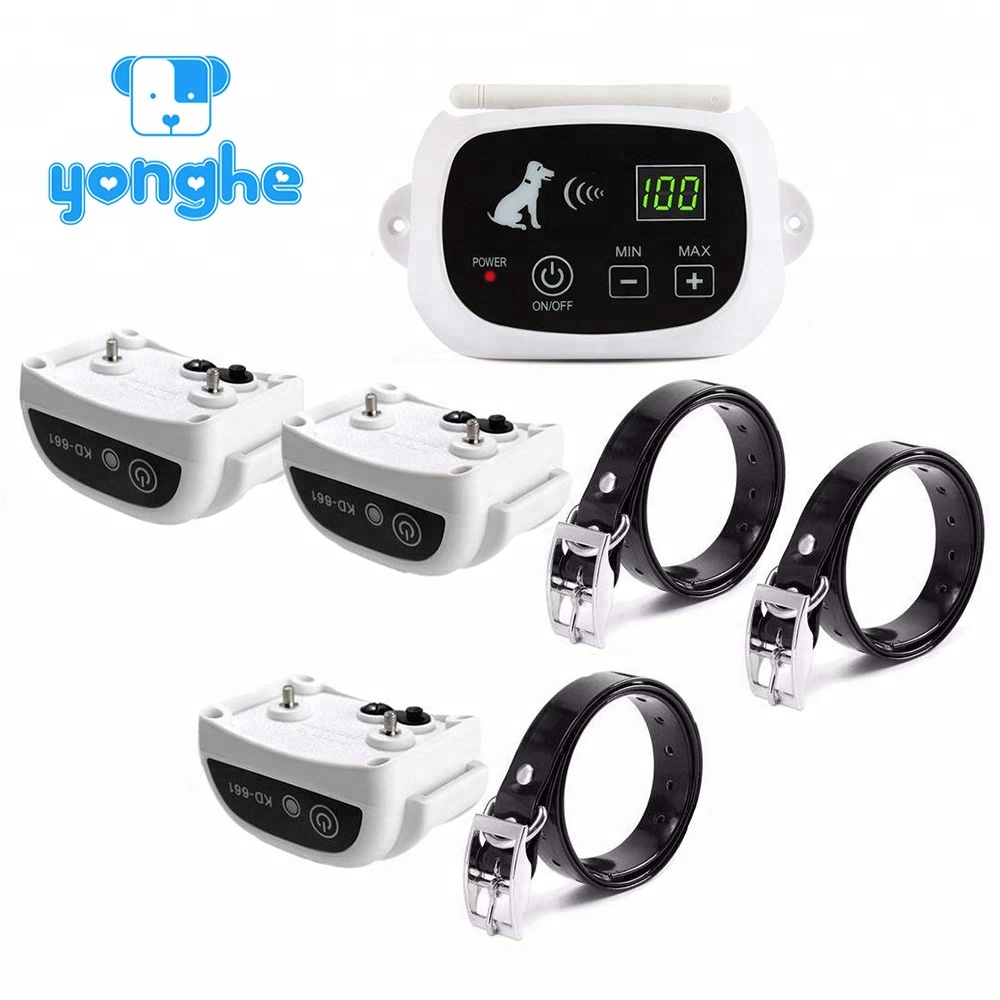 China Factory Wholesales Outdoor Pet Dog Wireless Fence Remote Control Electric Pet Containment System 3 dog