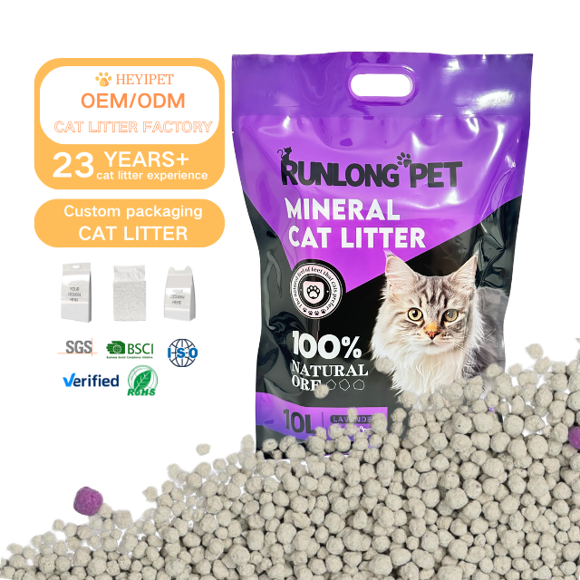 OEM&ODM Support free sample packaging design strong knot lock odor dust free the high quality litter sand for cats