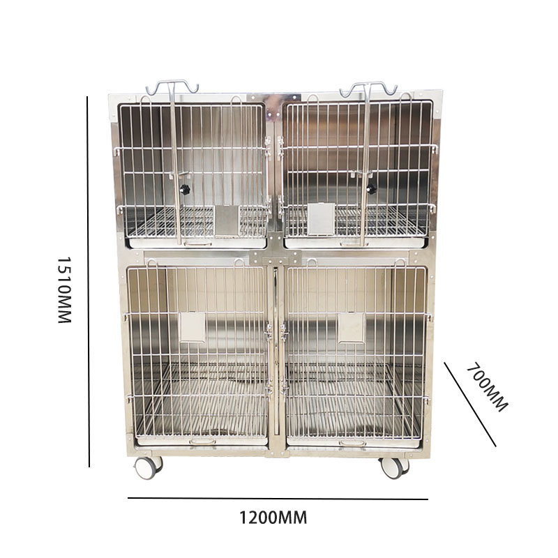 Veterinary stainless steel animal icu treatment pet hotel pet hospital veterinary dog kennel veterinary cages stainless steel