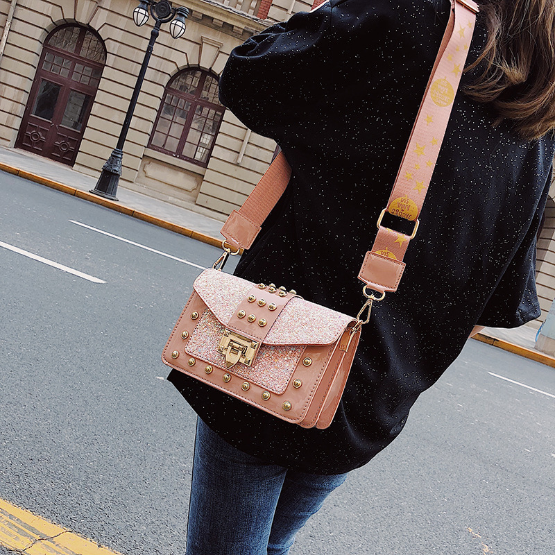 Designer Crossbody Sling for Ladies hot - Fashion Versatile Liuding Broadband Single Shoulder Crossover Small Square Bag