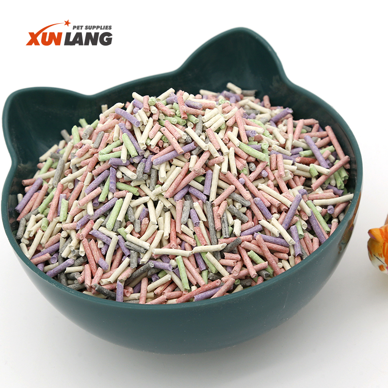 Eco Friendly Pet Safe Cat Litter Sand Tofu Milk Green tea Tofu Cat LItter colored ball tofu cat litter