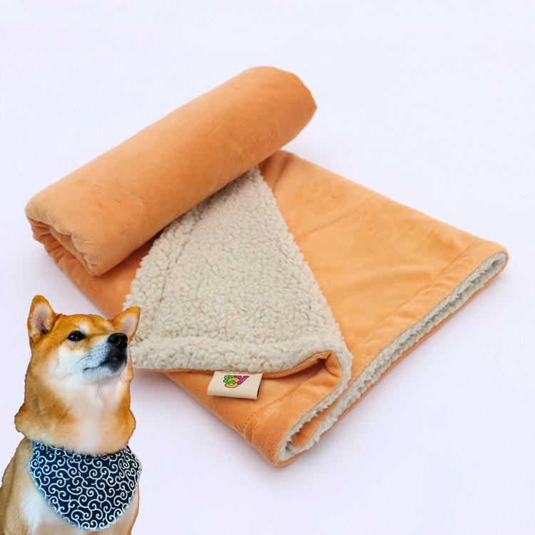 100% polyester 31 colors sherpa material cozy pet dog blanket