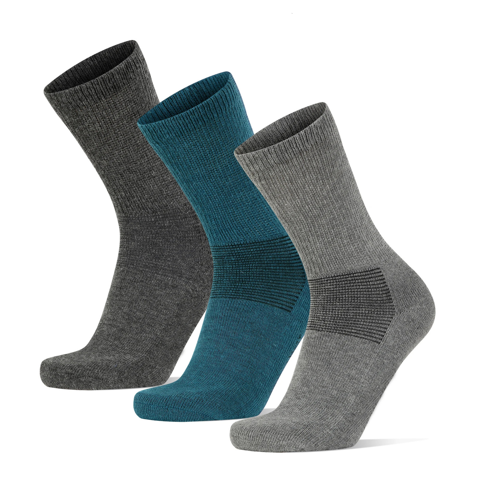 Merino wool hiking socks mens winter socks moisturizing soft cushion crew socks skiing travel boots socks 241126