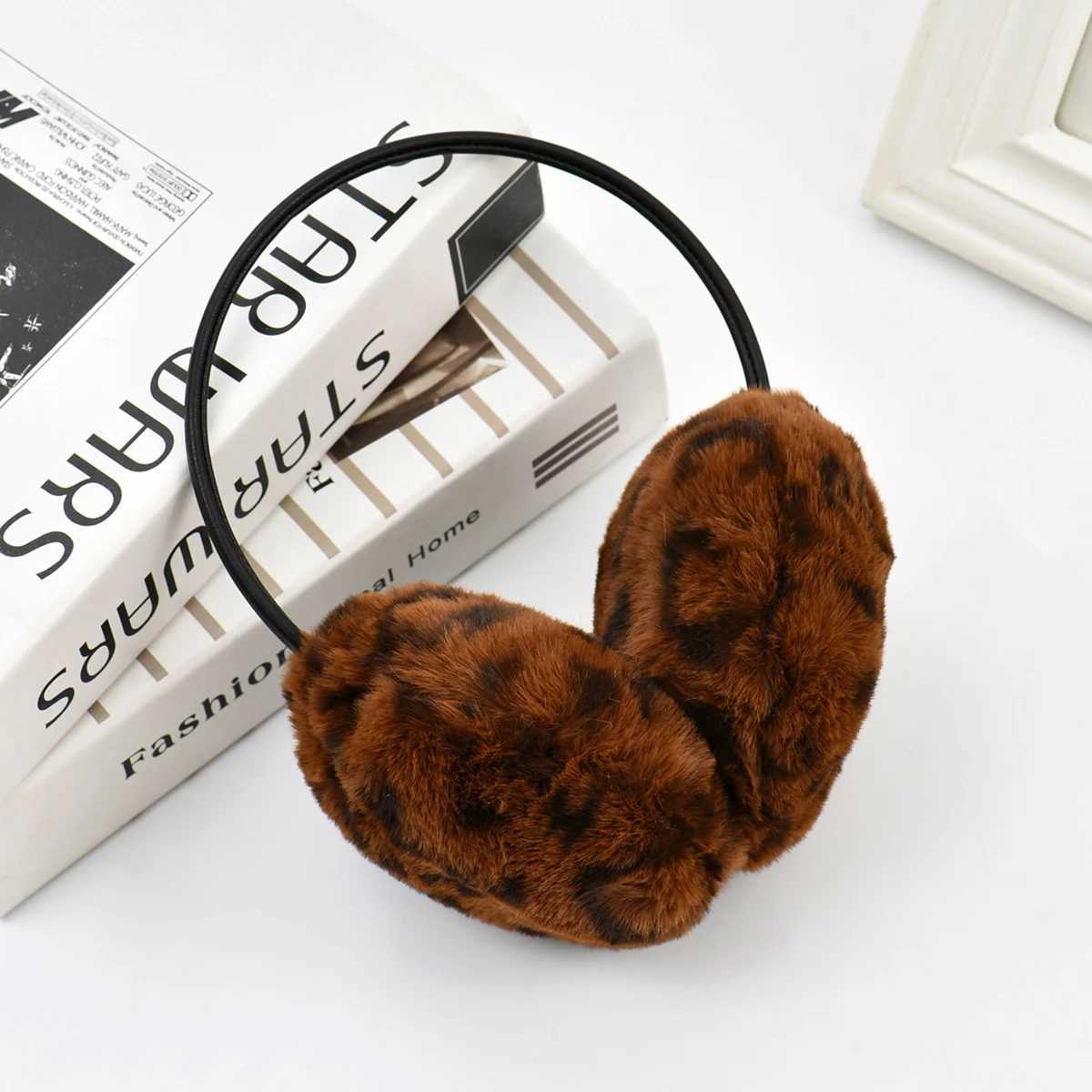 New Autumn and Winter Leopard Print Womens Earmuffs Windproof and Antifreeze Earmuffs Cycling EarmuffsXJ241126