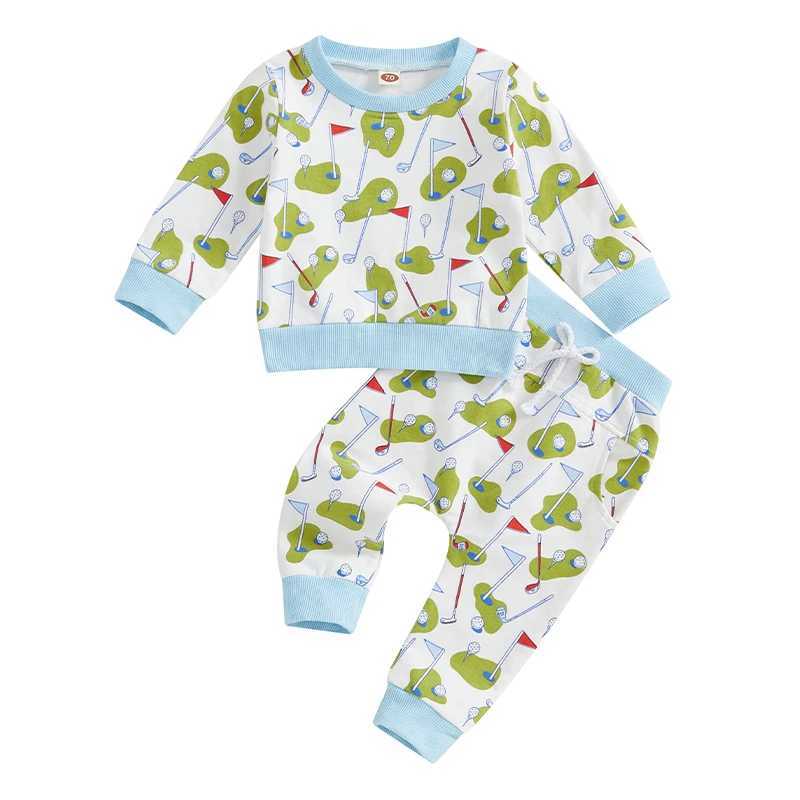 Clothing Sets Boys 2-Piece Set Dinosaur Print Hoodie with Matching Jogger Pants for Boys Casual Fall Outfit for Kids H241126