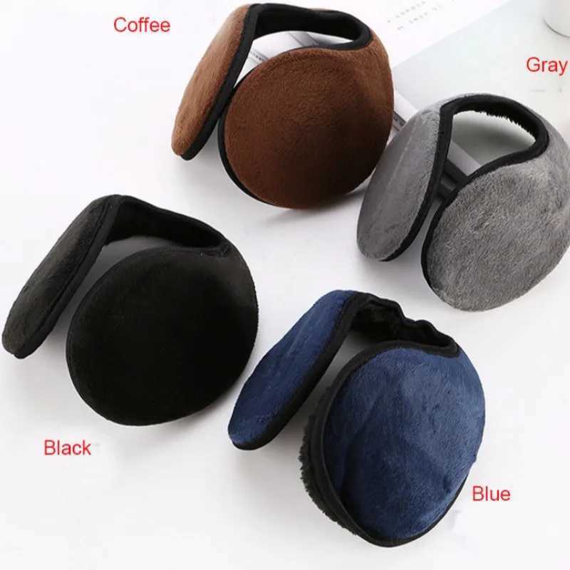 Winter plush warm earmuffs thick fluffy earmuffs neutral style cold resistant earmuffs fastened hot earmuffs outdoor antifreeze earmuffs W241126