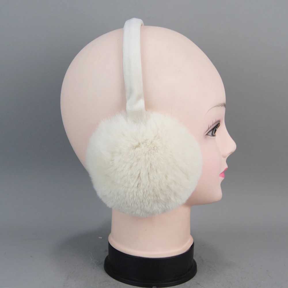 2024 New Womens Winter High Quality Genuine Rex Rabbit Fur Earrings Rex Rabbit Fur Earrings Cute Girl Genuine Rex Rabbit Fur Earrings W241126