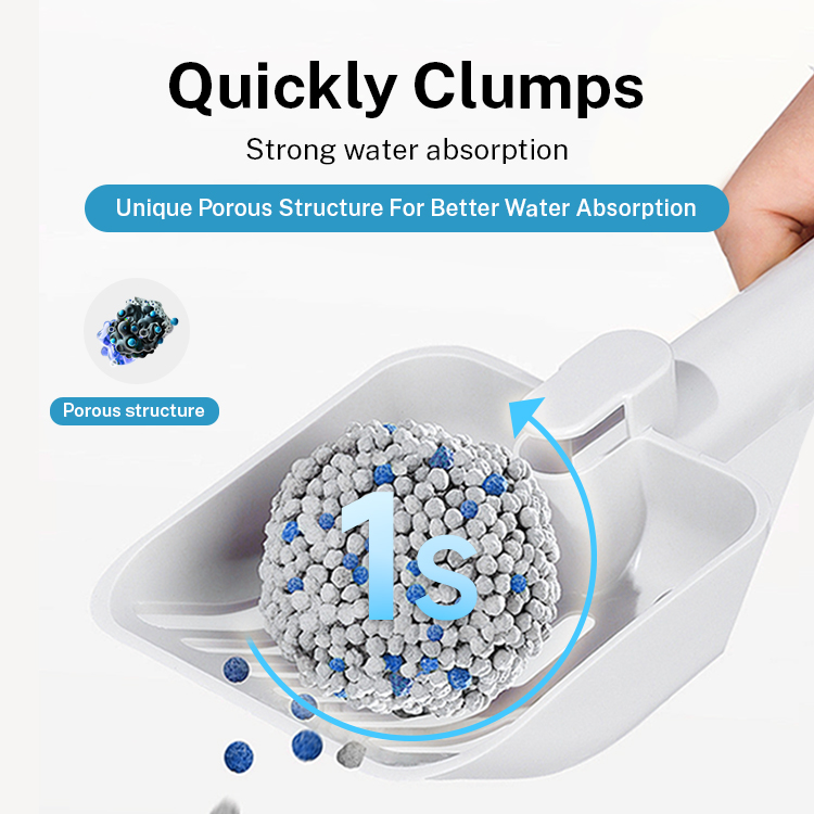 Muawu Factory low-priced wholesale, natural low dust efficient deodorization ball magic bentonite cat litter sand