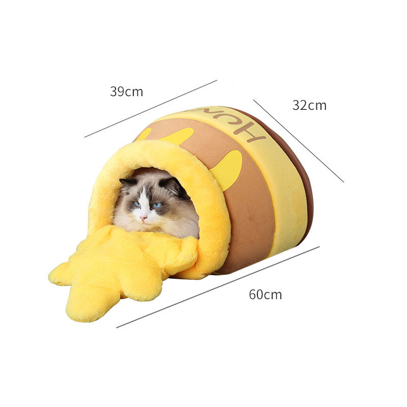 Shenzhen Korea Pet Supplies Winter Warm Cat Kennel Plush Bed
