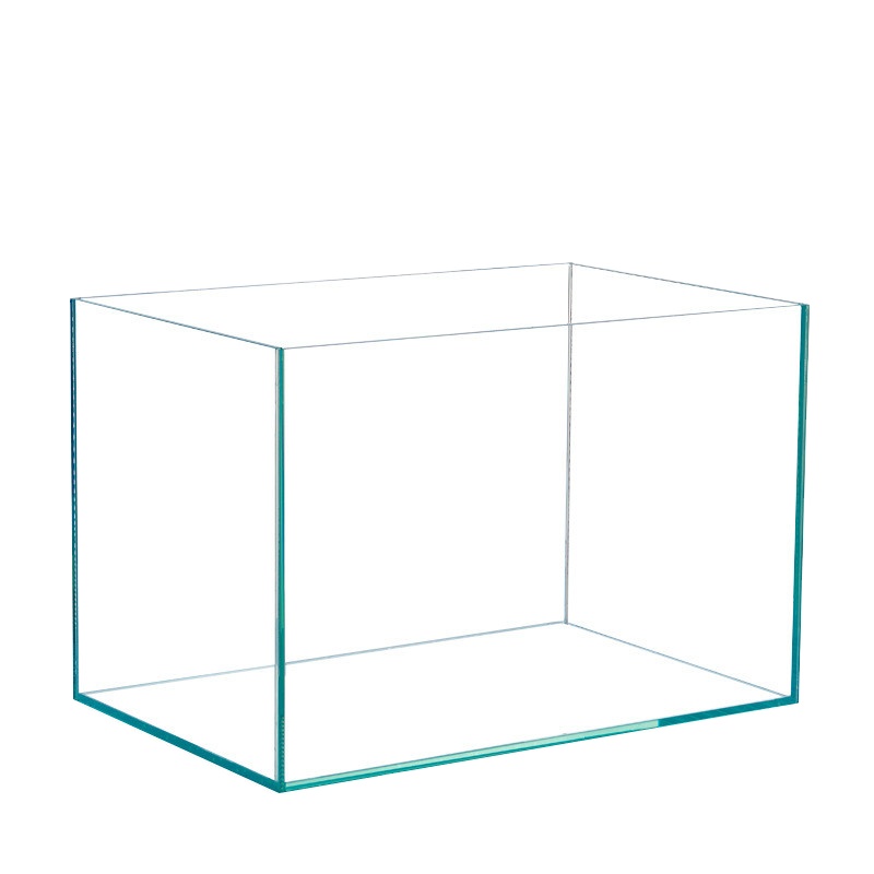 Custom Ultra White Glass Aquarium Fish Tank 4 Gallon Small Gold Crystal Ultra White Tank