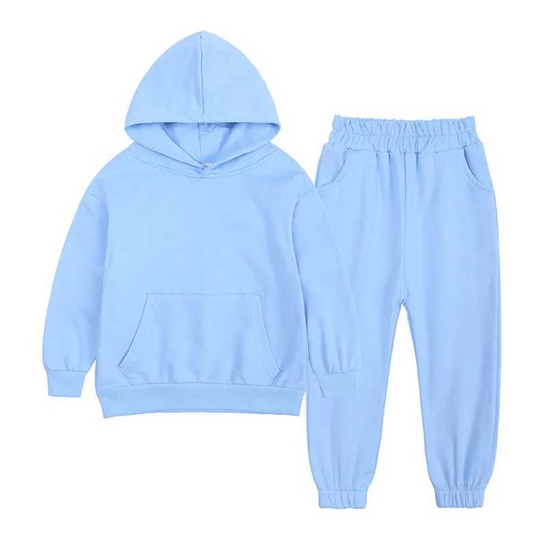 Clothing Sets Spring Autumn Clothing Set For Boys And Girls Cotton Hoody Outerwear Jackets Coat Pants 2Pcs Kids Tracksuit Children Clothes H241126