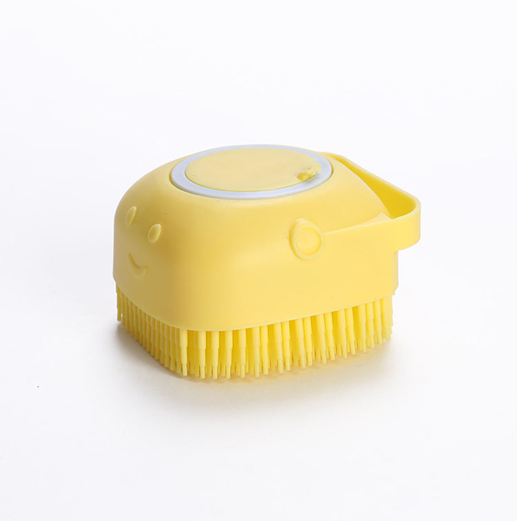 2024 hot selling Pet Brushes Bath Massage Brush Shampoo Dispenser Dog Grooming Silicone Shower for Cat Pets Bathing