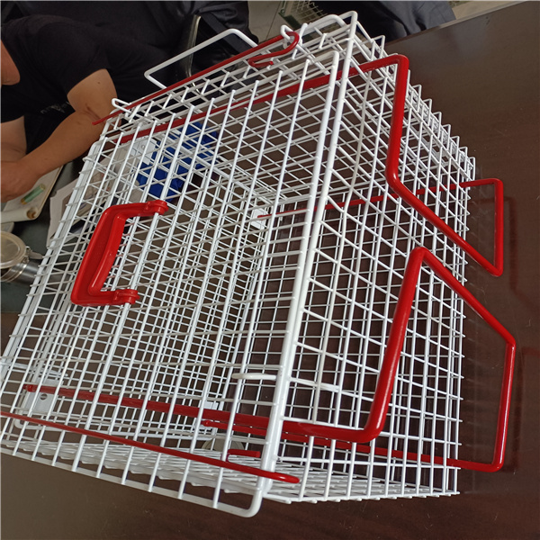 Hot dipped Galvanized pvc coated 4mm wire mesh 45x30x28cm pet cage