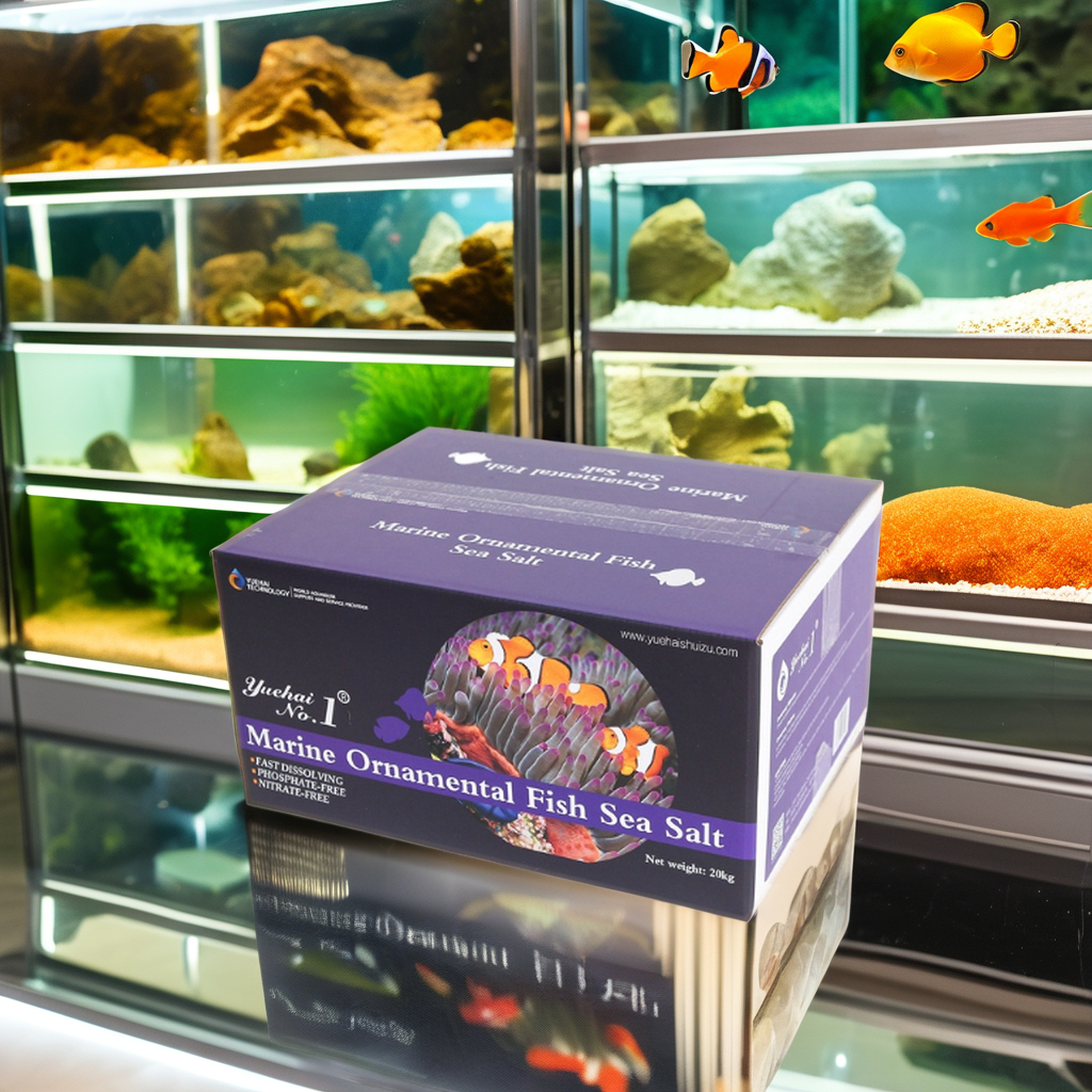 High Quality Good Parameters OEM 20KG Per box Marine Aquarium Live Tropical ornamental Fish Sea Salt