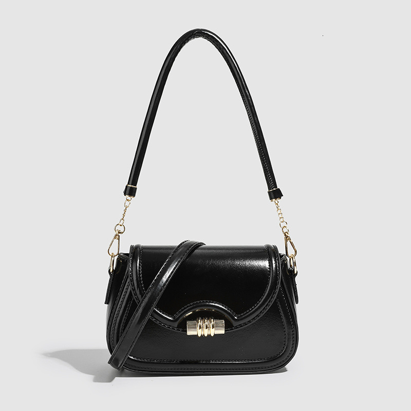Niche Designer Bag New Texture Saddle Bag French One Shoulder Armpit Bag Retro Fashion Small Square Bag