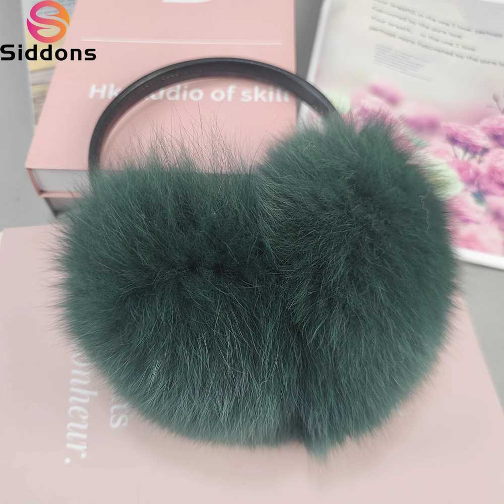New Winter Genuine Fox Fur Earrings Suitable for Women Natural Fox Fur Scarf Dual purpose Warm Fur Earrings Outdoor Solid Fur Scarf W241126