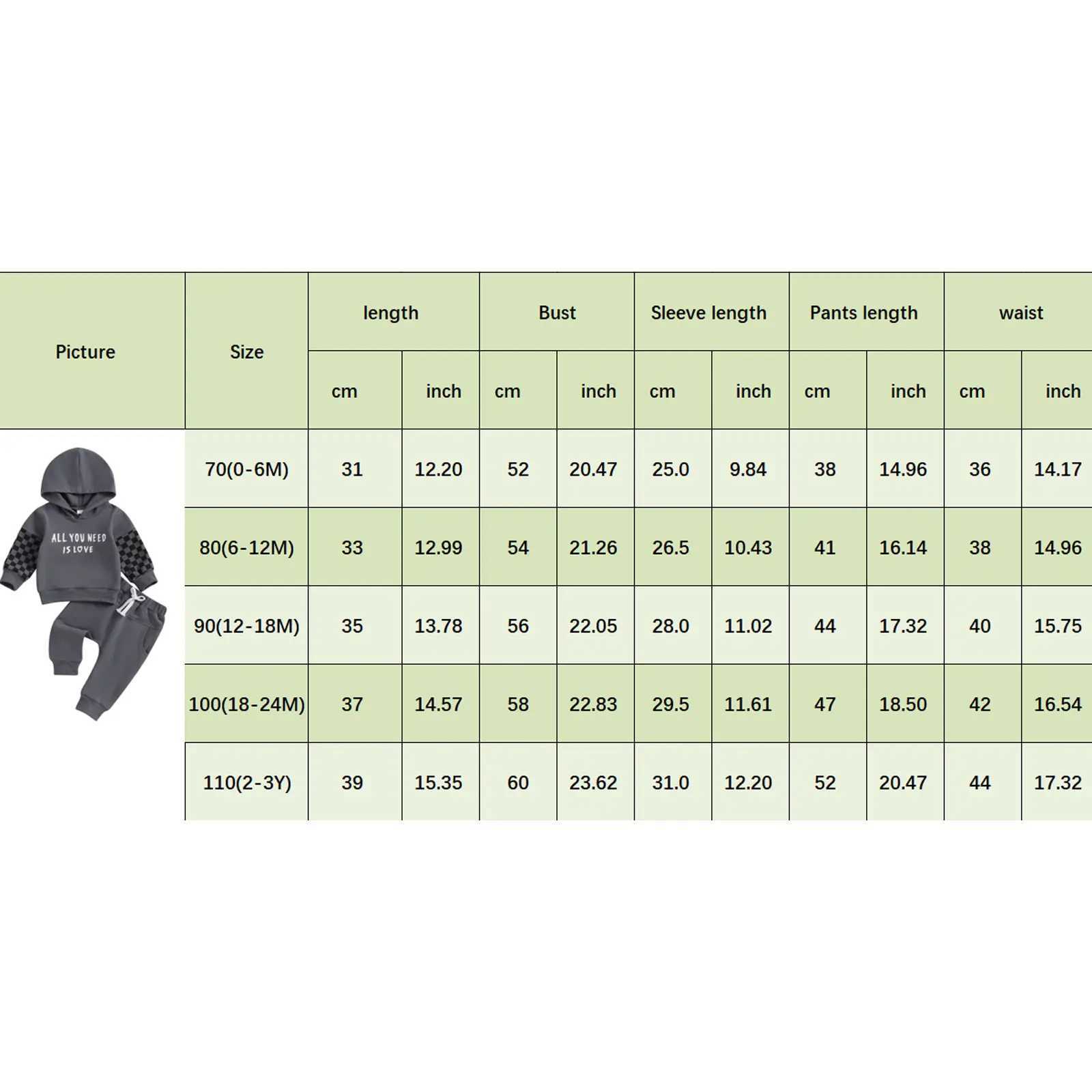 Clothing Sets Infant Baby Boys 2pcs Hoodie Pants Set Fall Winter Long Sleeve Plaid Print Sweatshirts Elastic Waist Trousers Infant Clothes H241126