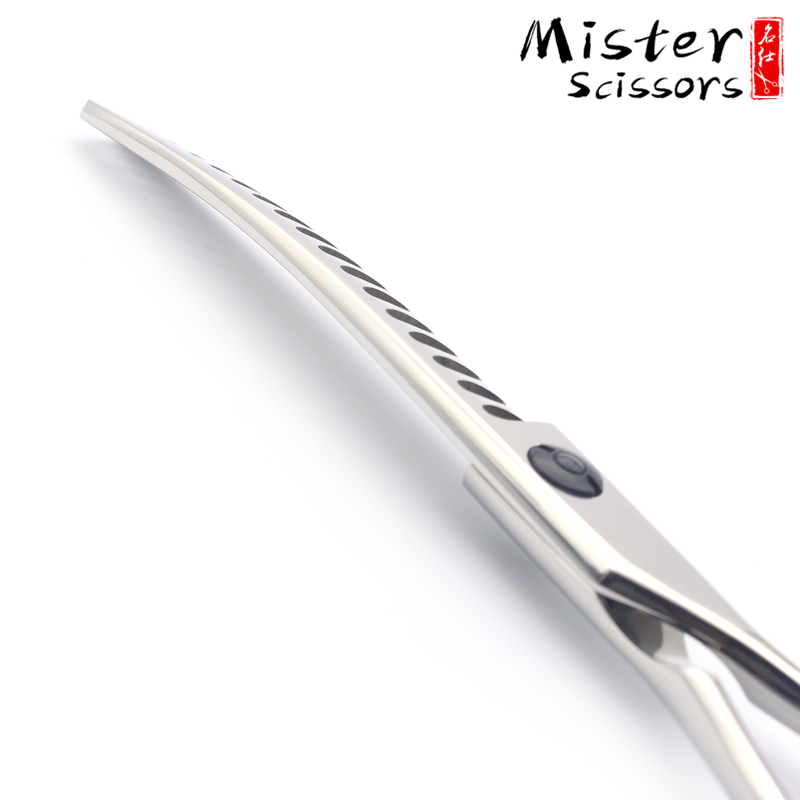 High Quality Curved Grooming Scissors 440C Stainless Steel Pet Shears