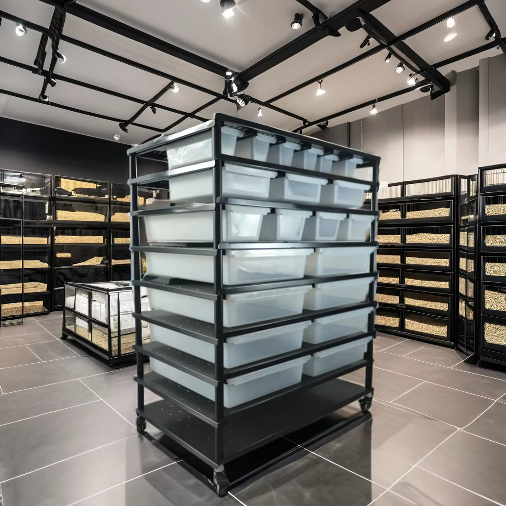 Metal Reptile Cage Tank Snake PVC Display Case Breathable Hide Snake Rack System Enclosure Supplies Terrarum Tubs Feeding Animal