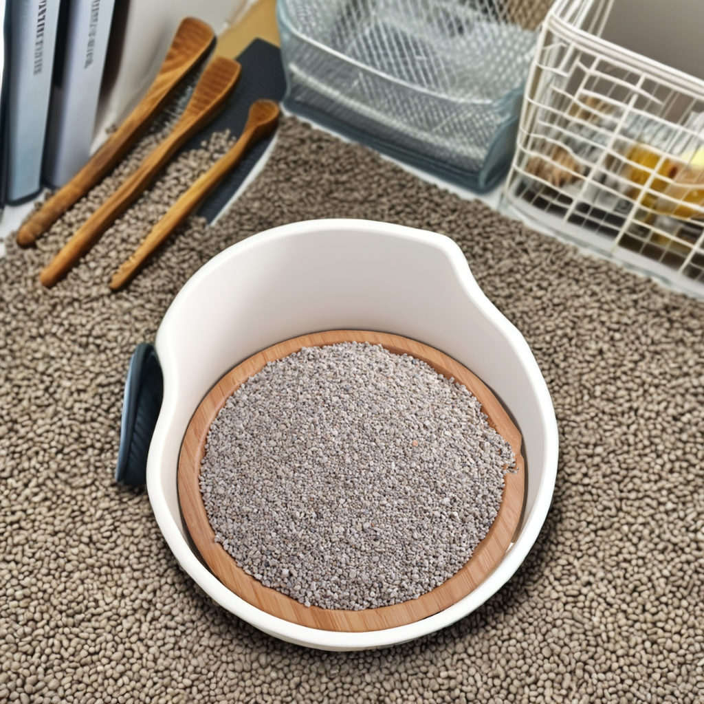 100% Raw Ore Bentonite Cat Litter OEM Customizable Irregular Shape Premium Cat Waste Management Product