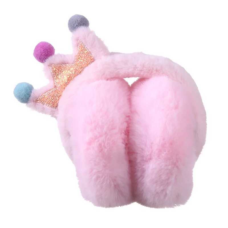 Cartoon Flowing Sand Cat Ears for Autumn and Winter Warm Plush Windproof Cute Folding Earrings W241126
