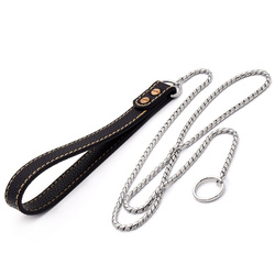 2023 Hot Sale Luxury Training Dog Lead Rope Chain Durable Waterproof Pet Metal Pet Leash
