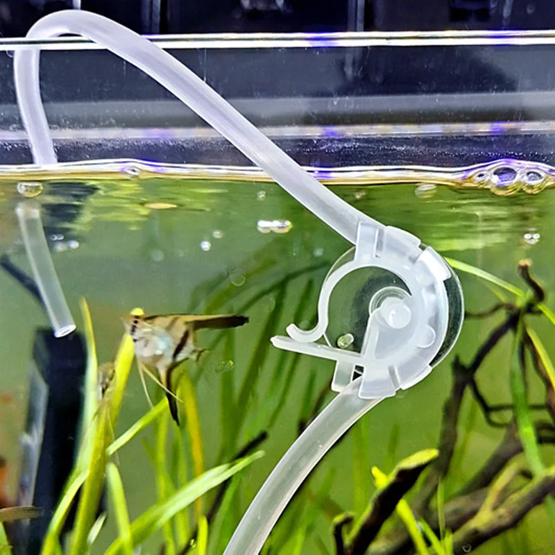 Aquarium Accessories Air Tube Water Hose Fixing Clip Pipe Holder U-shaped Tube Mount Bracket Fish Tank Hose Clamp for 4-6mm