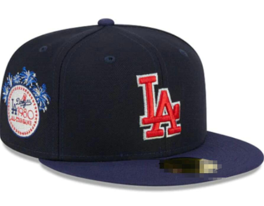 2024 Men's Classic cap Dodgers Flat Peak series Snapack Strapback Heart Full Size Closed Caps Fashion Hip Hop Women Baseball Sports All Team Fitted Hats a89