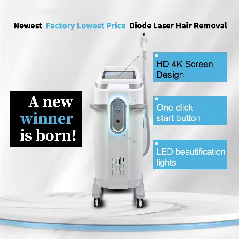 Big Powerful Permanent Diode Laser Fast Safety Hair Removal 755 808 1064nm Full Body Hair Removal Skin Rejuvenation Beauty Machine
