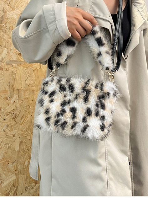 Autumn Winter Fur Fashionable And Versatile Small Popular Handbag, Grab Women's Bag, Design Designer Bags Handbags Women