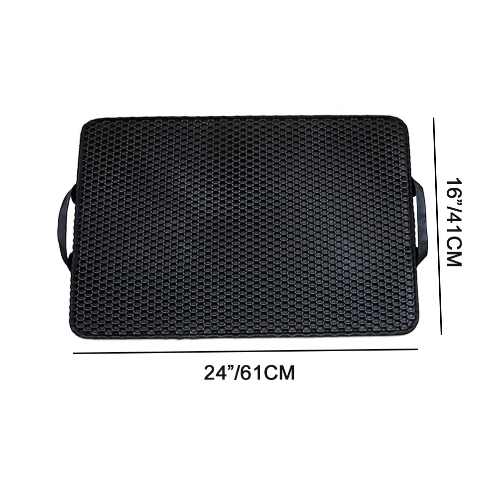 EVA Double-Layer Pet Cat Litter Floor Padded Trapper Mats with Waterproof Bottom Non-slip Cat Litter Mat