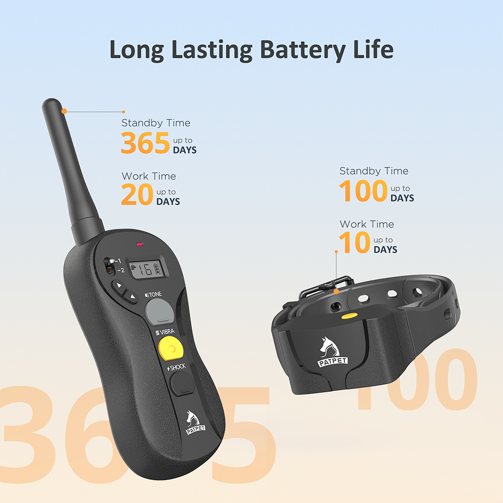 Dog Training Collar Waterproof Training Collars for 2 Dogs with Remote Rechargeable 3 Training Modes
