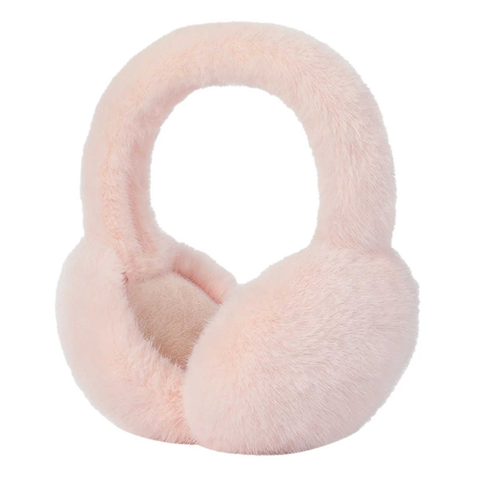 Soft Plush Foldable Ear Warmer Winter Warm Earmuffs Fashion Ear Cover Outdoor Cold Protection Solid Color Ear-Muffs AccoriesXJ241126