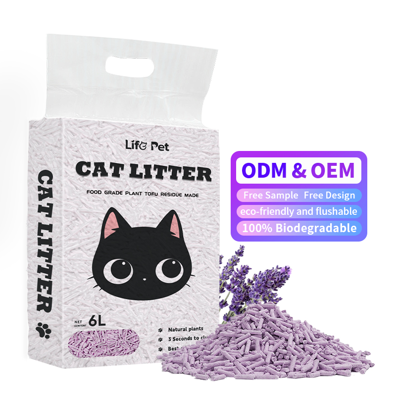 Chinese Manufacturer Wholesale Tofu Cat Litter Natural Unscented Tofu Cat Litter Non-Stimulating